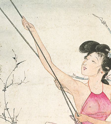 华安-胡也佛的仕女画和最知名的金瓶梅秘戏图